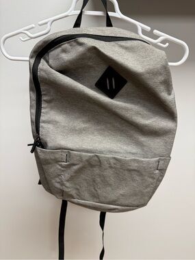 DSW Heather Gray Men's Backpack with Black Trim